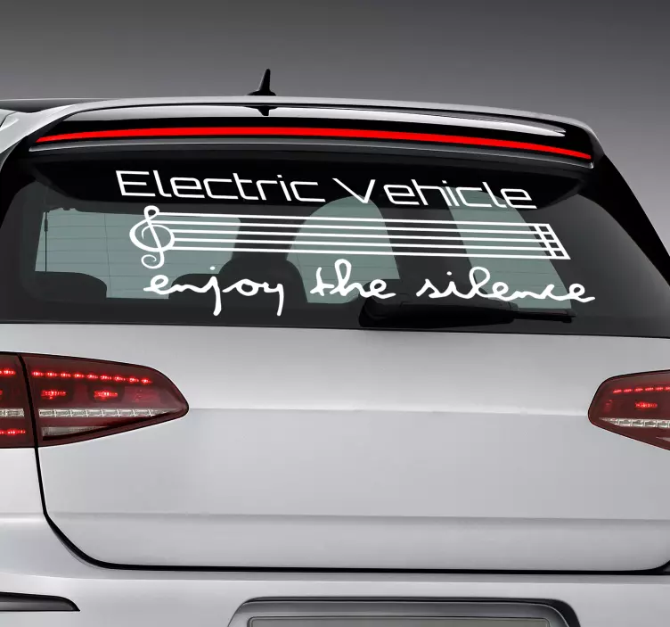 Autocolante para carros Veículo elétrico - TenStickers