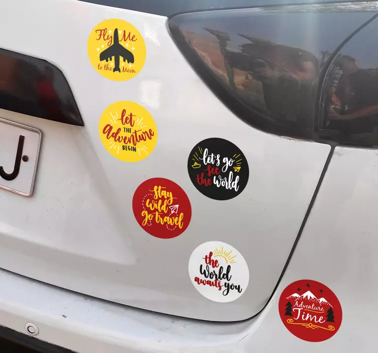 Vinil para carros Viajantes - TenStickers