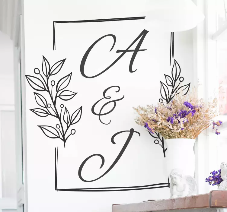 Autocolante Marido e mulher personalizado - TenStickers