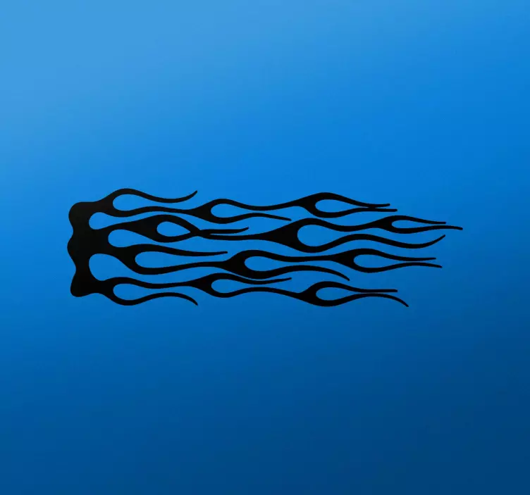 Autocolante para motas autocolante de chama - TenStickers