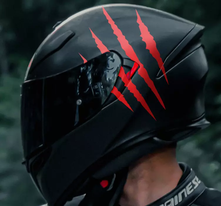 Autocolante para motas capacete monocromático - TenStickers