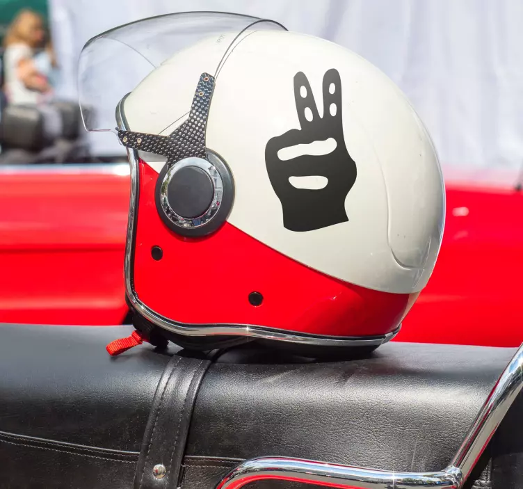 Autocolante para motas sinal de BicicletaAtenção! Ciclistas! Mant - TenStickers