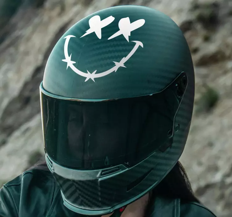 Autocolante para motas sorriso morto - TenStickers