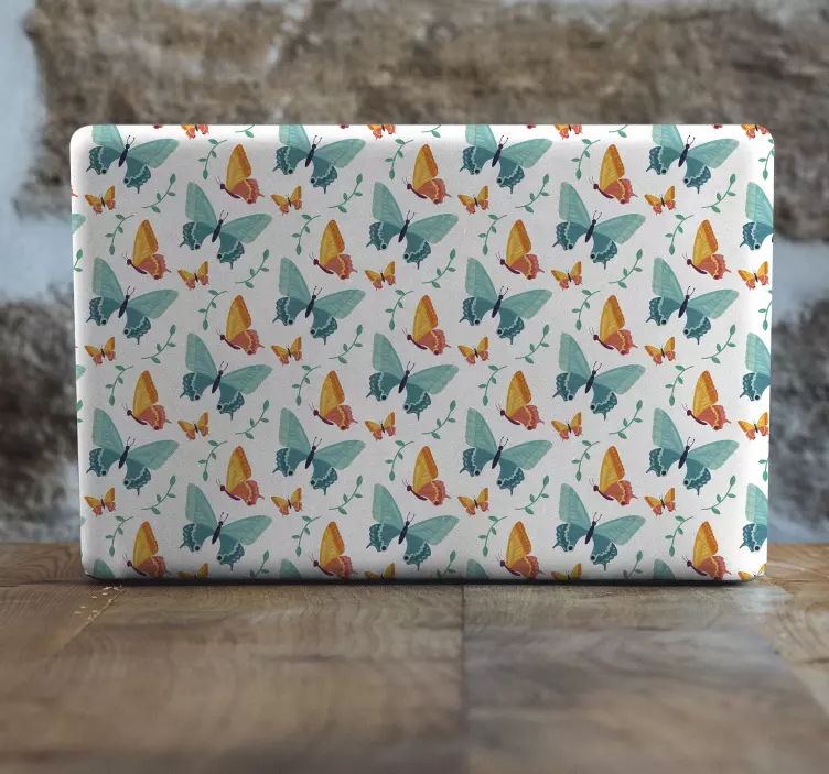 Autocolante para PC Borboletas bicolores - TenStickers