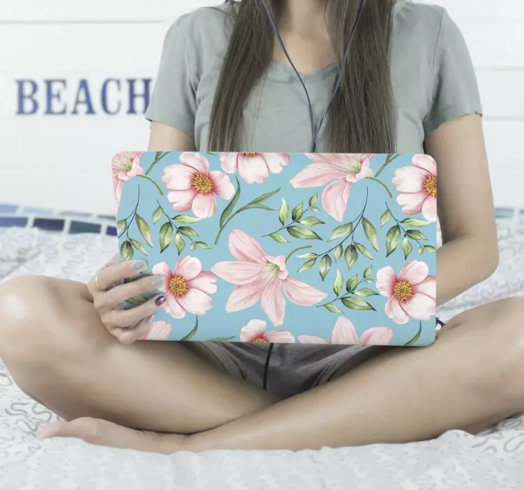 Autocolante para PC Decoração vintage romântica - TenStickers