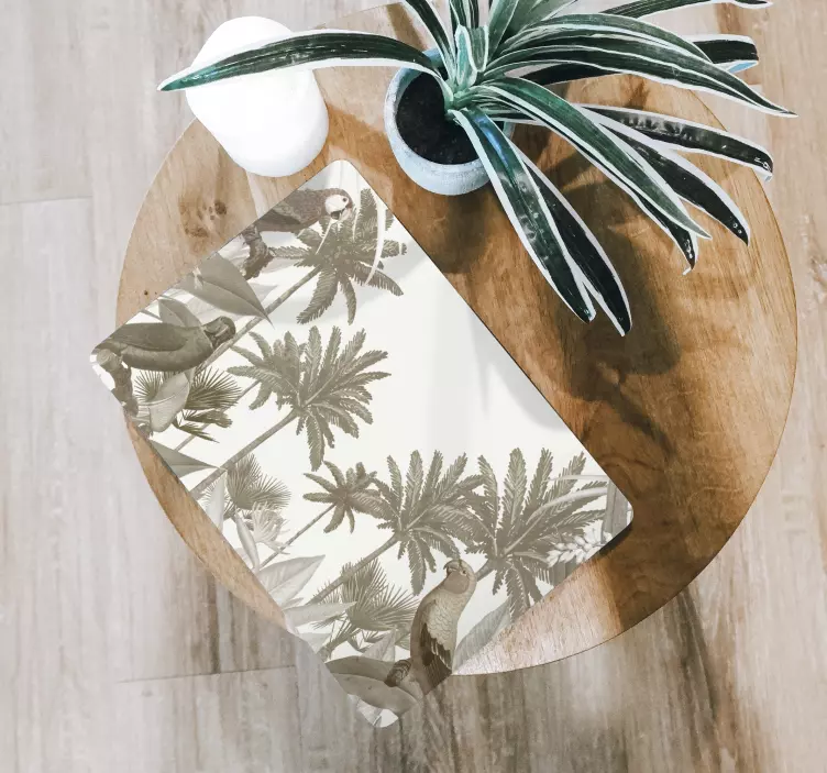 Autocolante para PC Fauna tropical vintage - TenStickers