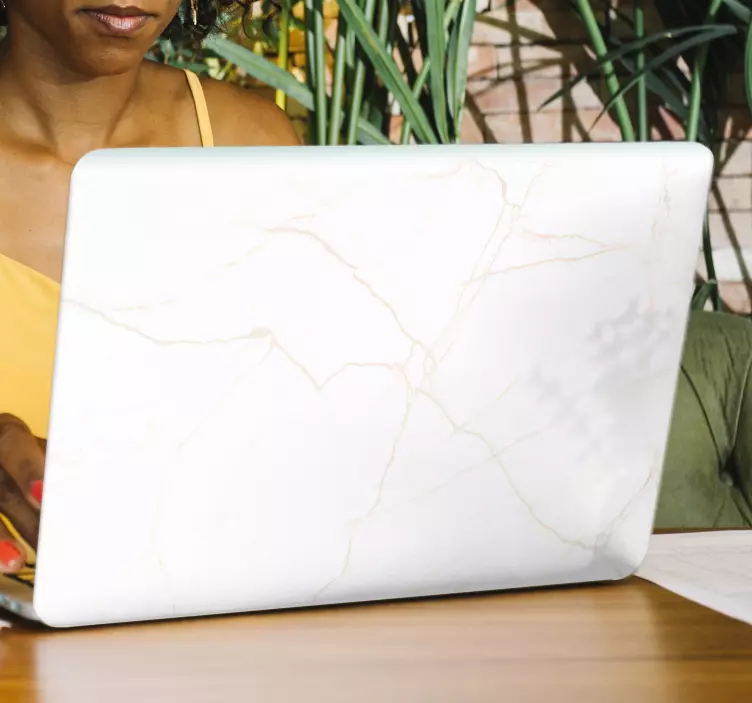 Autocolante para PC Mármore brilhante - TenStickers