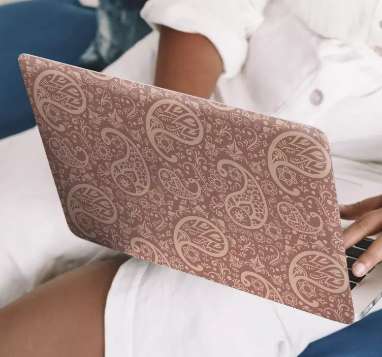 Autocolante para PC Paisley pattern - TenStickers