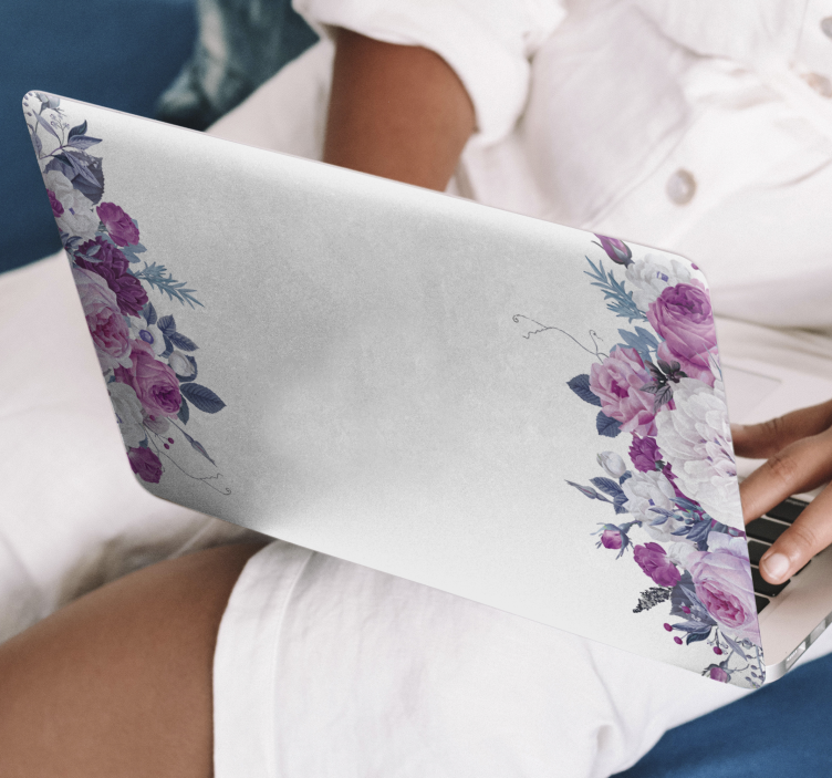 Autocolante para PC Quadro de flores - TenStickers
