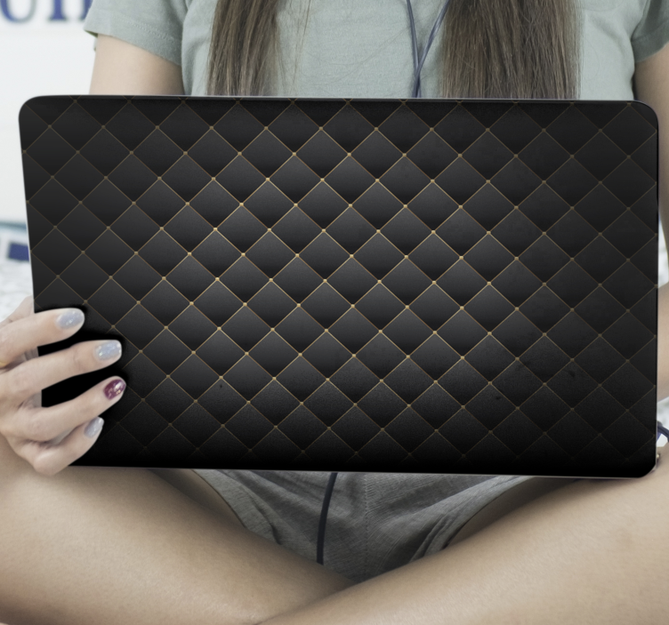 Autocolante para PC Textura preta - TenStickers