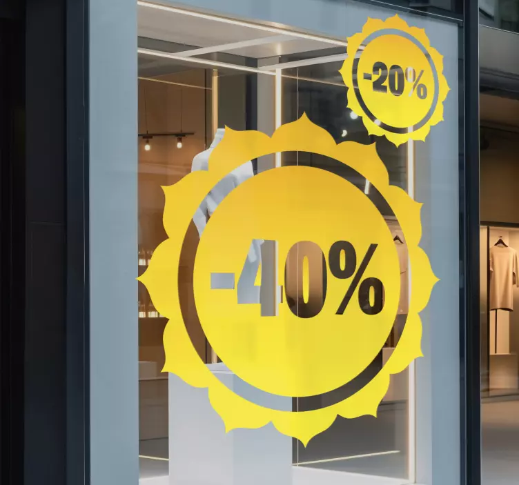 Autocolante Promoções desconto de sol de verão - TenStickers