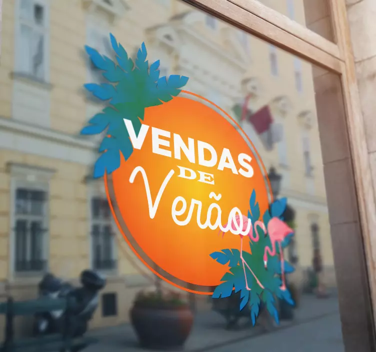 Autocolante Promoções promoção de verão tropical - TenStickers