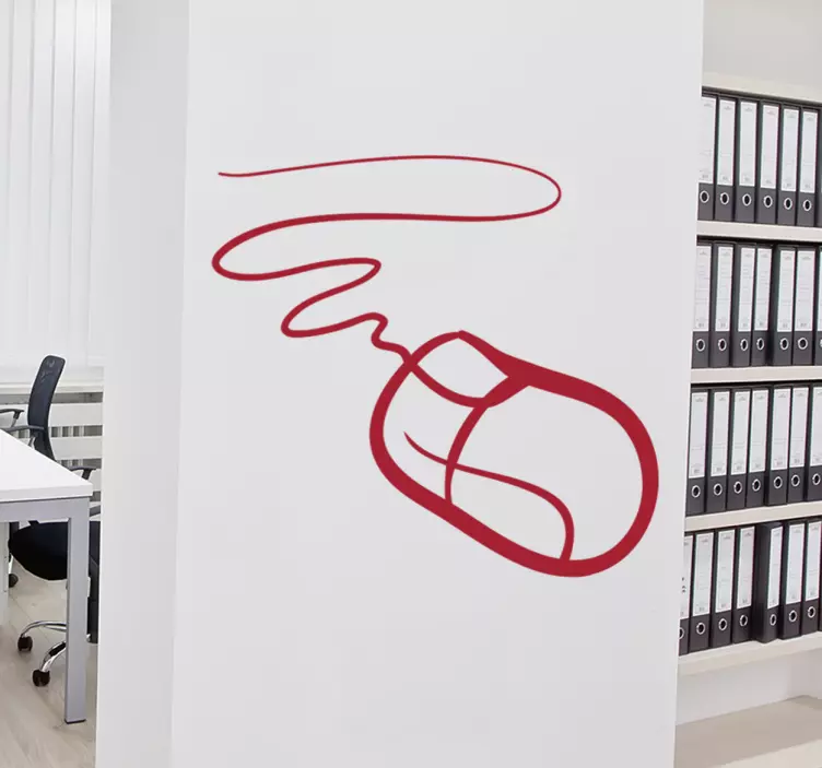 Autocolante decorativo rato informático - TenStickers