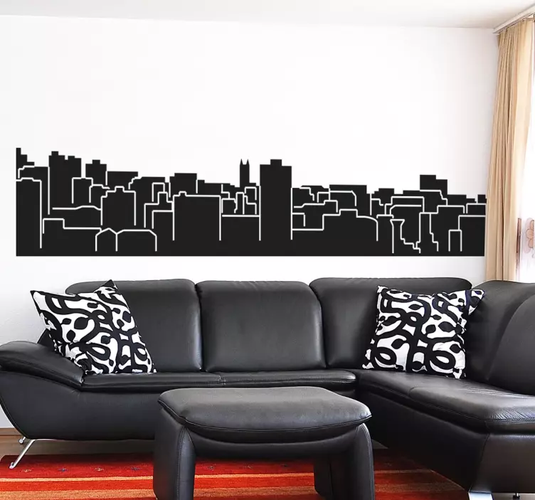 Autocolante decorativo skyline Bristol - TenStickers