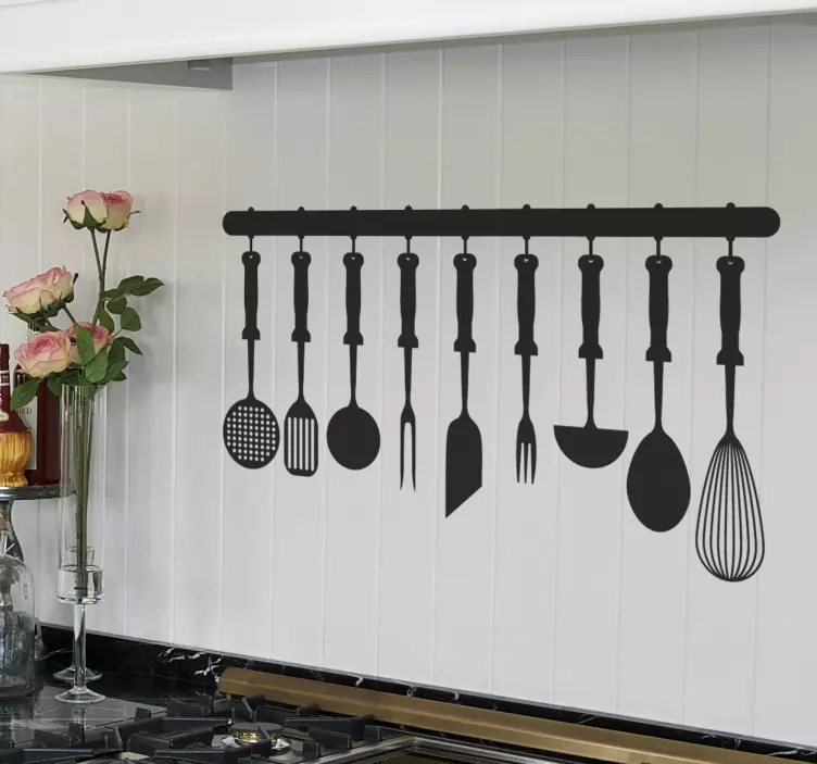 Autocolante decorativo utensílios cozinha - TenStickers
