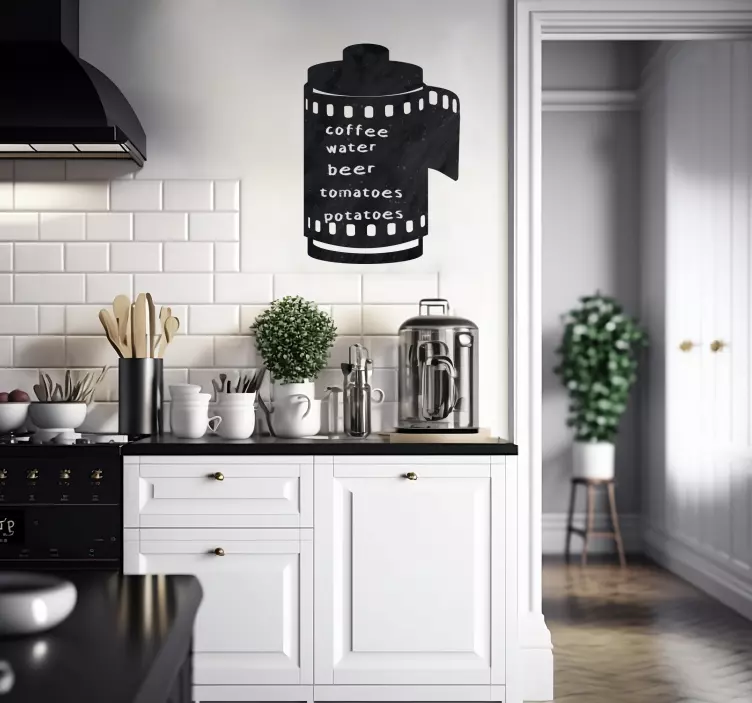 Autocolante Vintage fotografia Vintage Quadro Preto - TenStickers