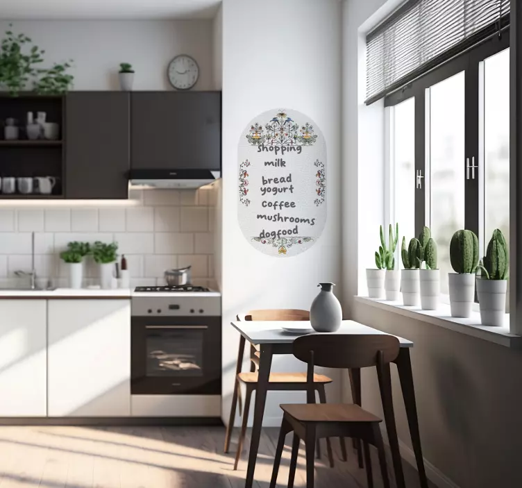 Autocolante Vintage quadro Branco VintageQuadro Branco Antigo - TenStickers