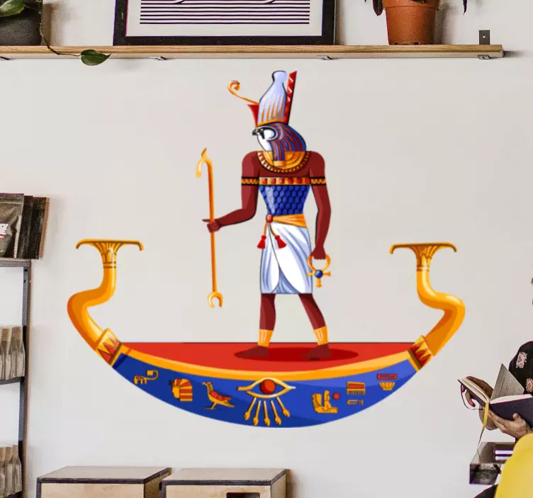 Autocolantes Deus egípcio Horus - TenStickers