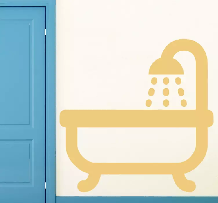 autocolante do ícone de banheira - TenStickers