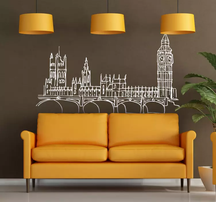 Autocolante do monumento Big Ben - TenStickers