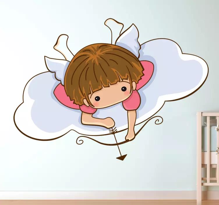 Autocolante infantil Anjo com arco e flecha - TenStickers