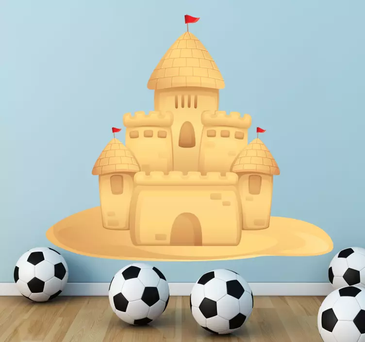 Autocolante infantil castelo de areia - TenStickers