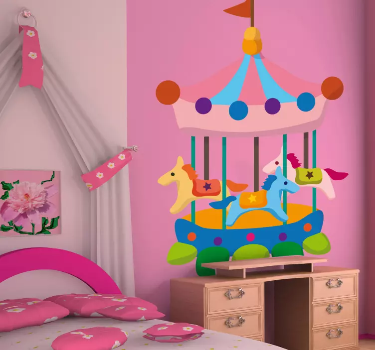 Autocolante infantil do carrossel  - TenStickers
