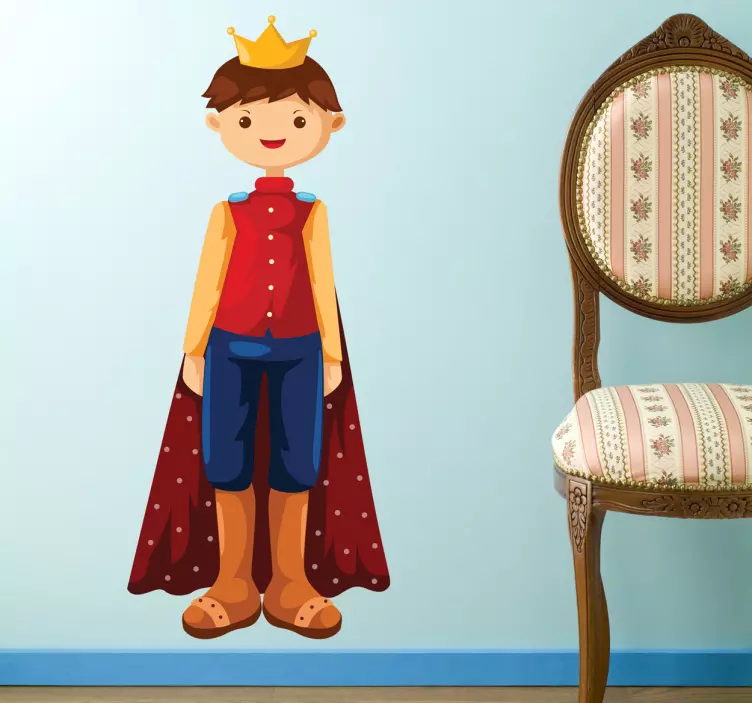 Autocolante infantil pequeno Rei - TenStickers