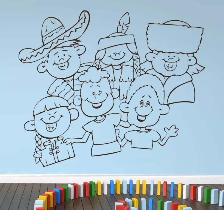 autocolante internacional das crianças - TenStickers