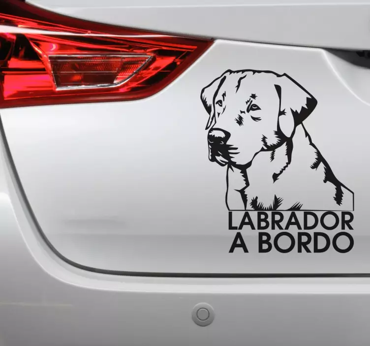 Autocolante Labrador Retriever a Bordo - TenStickers