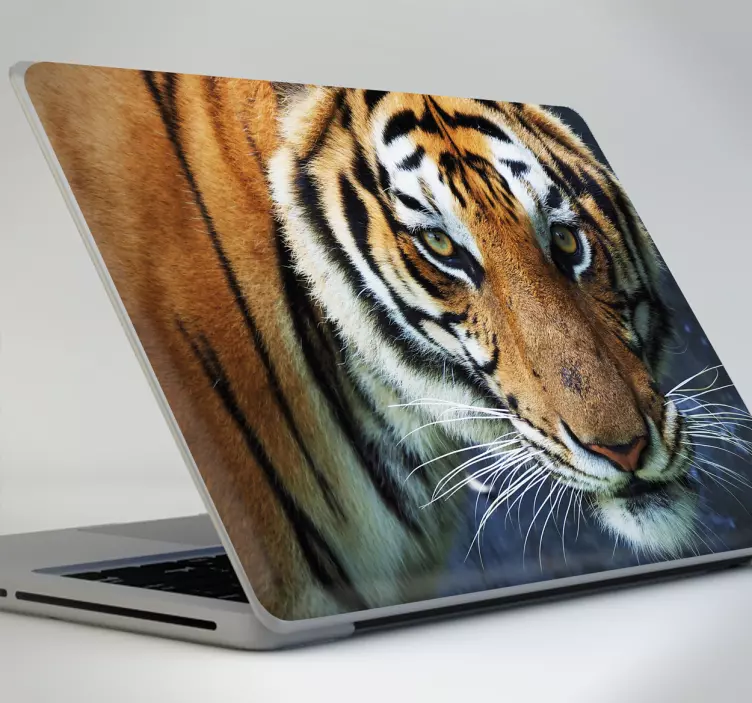 Autocolante laptop fotografia tigre - TenStickers
