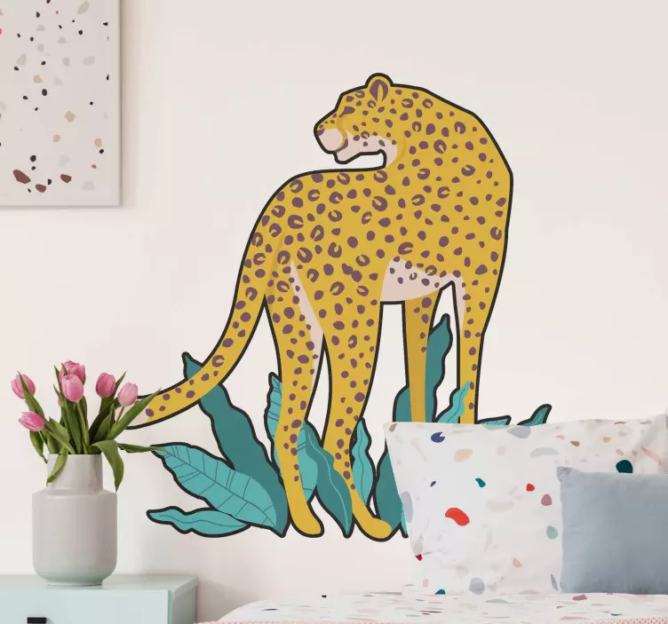 Autocolante leopardo na natureza - TenStickers