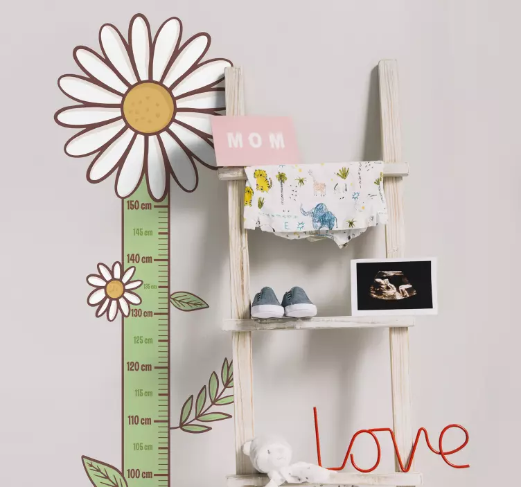 Vinil decorativo medidor de altura Margarida  - TenStickers