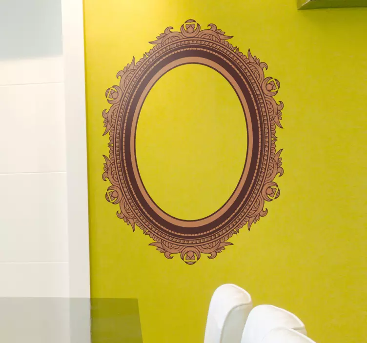 Vinil moldura autocolante de quadro detalhado - TenStickers