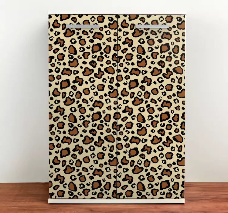 Autocolante para móveis com padrão de manchas de leopardo - TenStickers