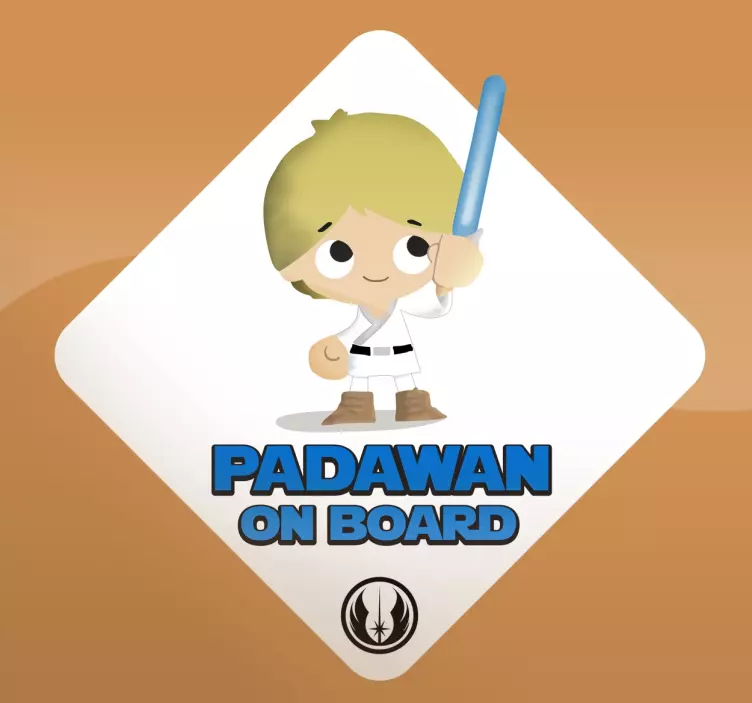 Autocolante padawan a bordo - TenStickers