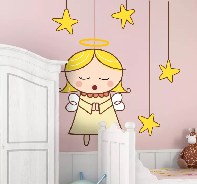 Autocolante para bebés Anjo da guarda - TenStickers