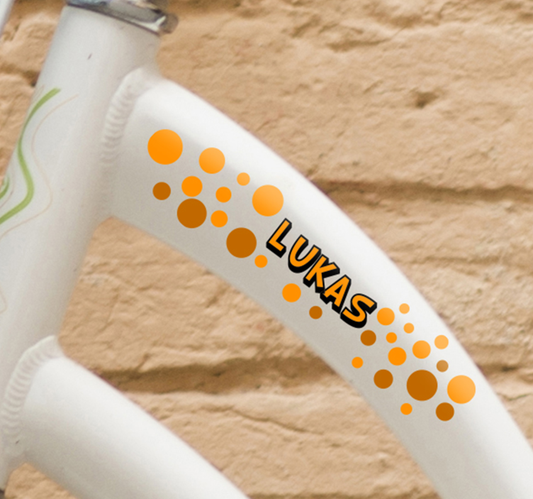 Autocolante para bicicletas personalizável bolhas - TenStickers