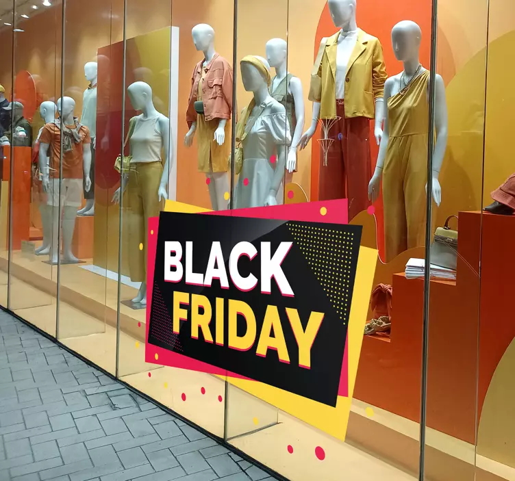 Vinil para black friday Sexta-feira negra colorida - TenStickers