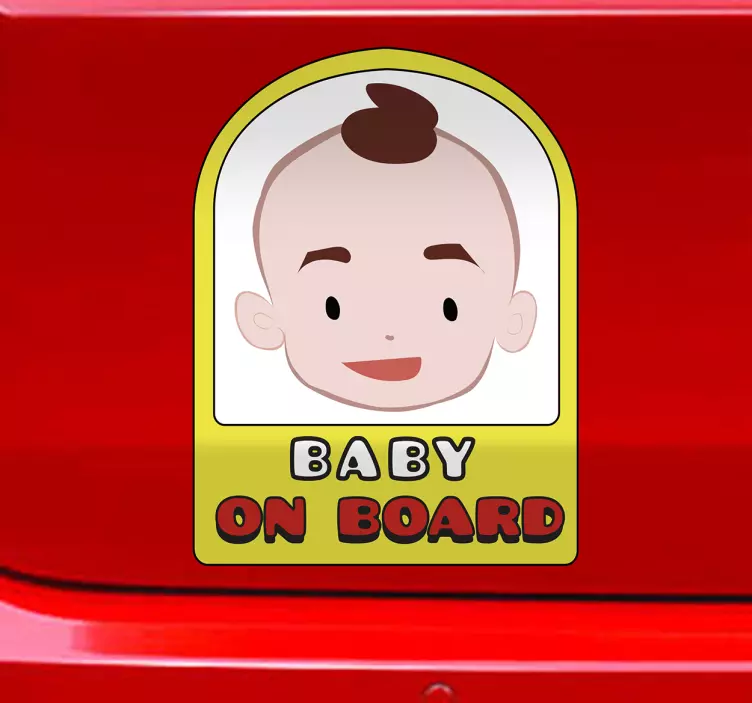 Autocolante para carros baby on board - TenStickers