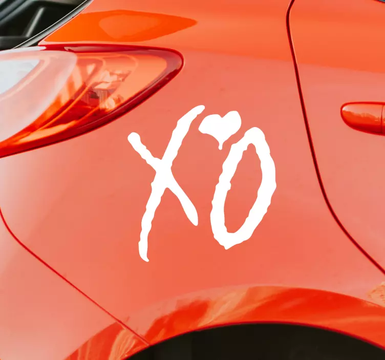 Autocolante para carros xo - TenStickers