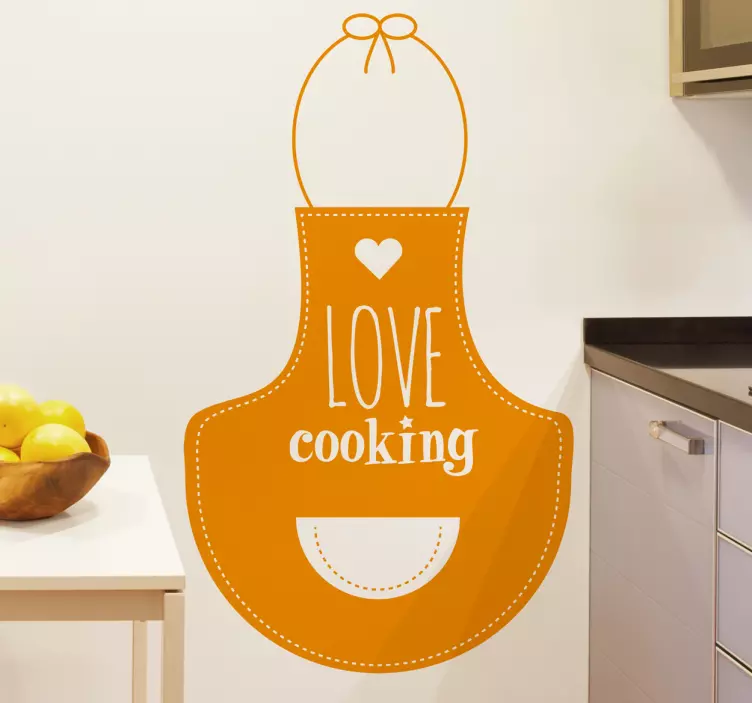 Autocolante para cozinha Love cooking - TenStickers
