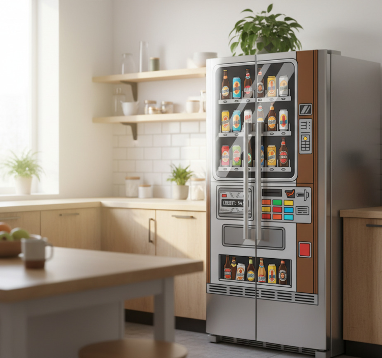 Autocolante para frigorífico máquina de cerveja - TenStickers