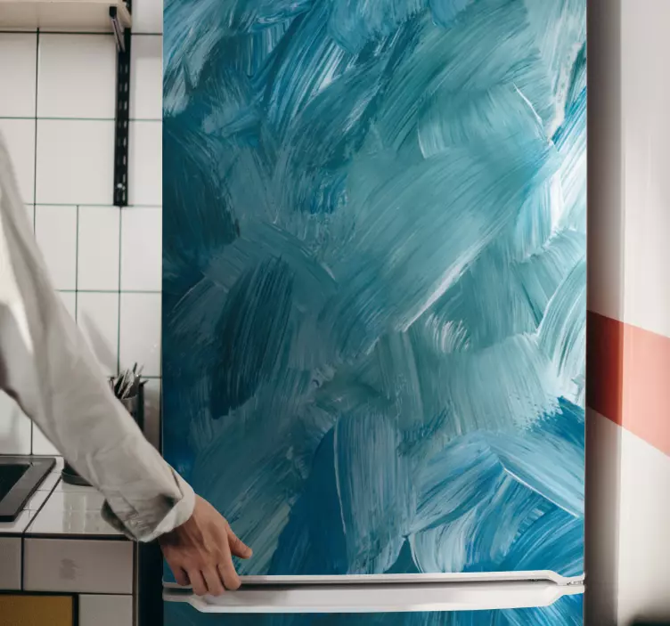 Autocolante para frigorífico padrão de cores escovadas - TenStickers