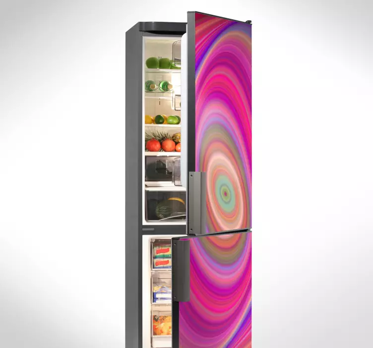 Autocolante para frigorífico psicadélico - TenStickers