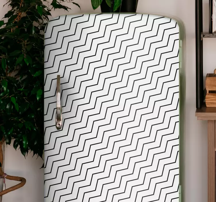 Autocolante para frigorífico superfície em zigue-zague - TenStickers