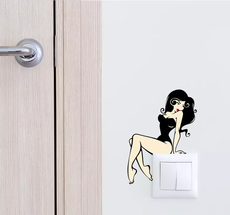 Autocolante para interruptor pinup - TenStickers