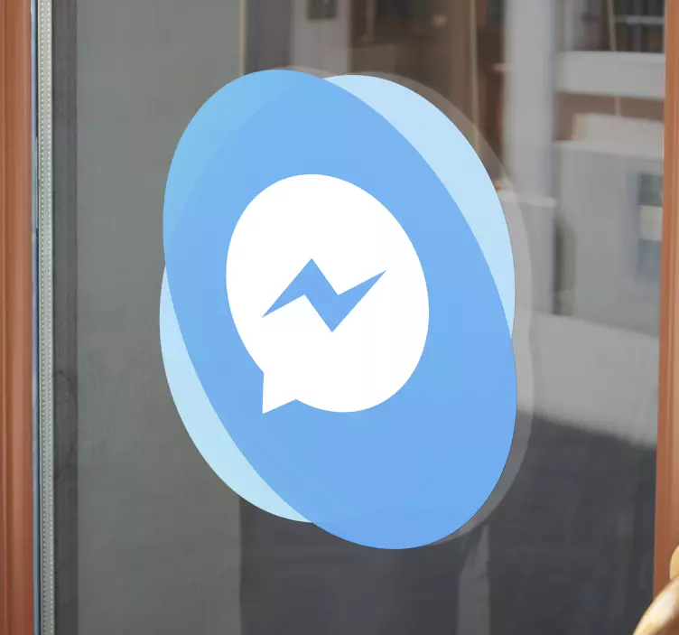 autocolante da janela do logotipo do facebook messenger - TenStickers