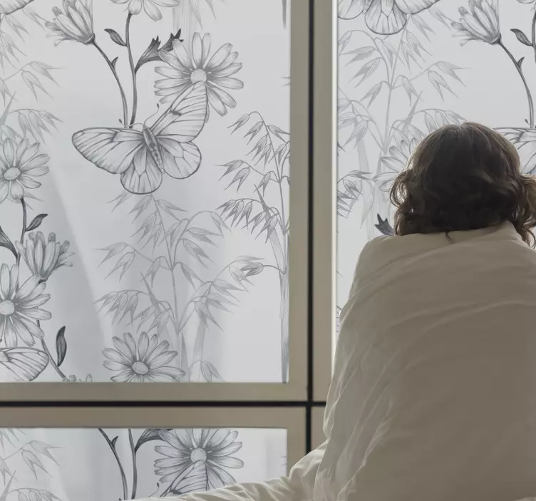 Autocolante decorativo para janela vlinder - TenStickers