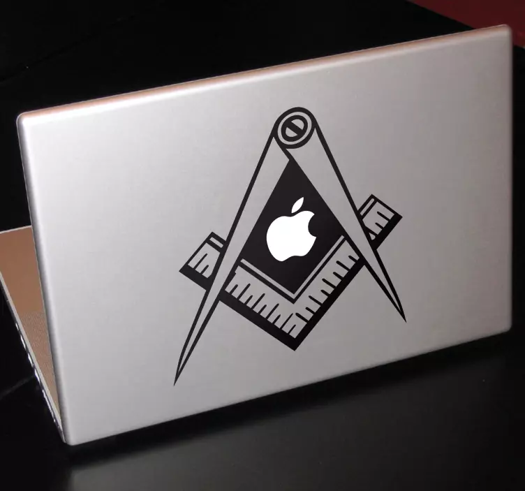 Autocolante para macbook bússola maçónica - TenStickers